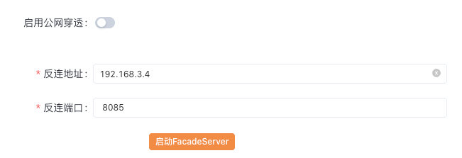 Yakit公网穿透服务配置界面